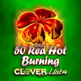 50 Red Hot Burning Clover Links by Novomatic, showcased at spinsaura.fr – game logo