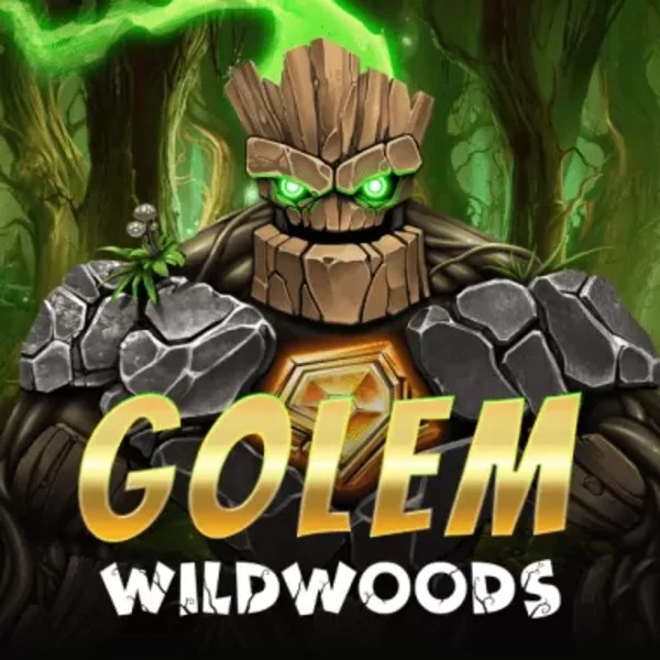 Golem Wildwoods slot logo by BF Games at Spinaura Casino