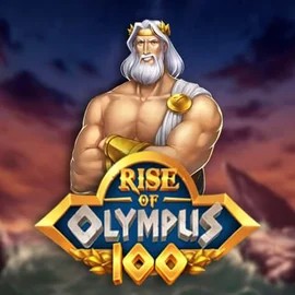 Slots logo of Rise of Olympus 100 from Play'n GO at Spinaura Casino