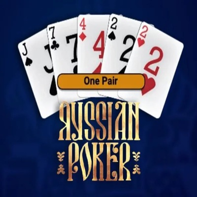 Russian Poker logo by OneTouch Games at Spinaura Casino